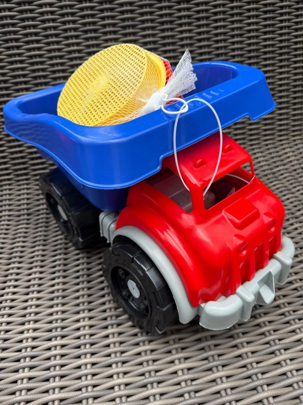 Kids Sand Truck Playset - Red & Blue with Yellow Accessories - NWT